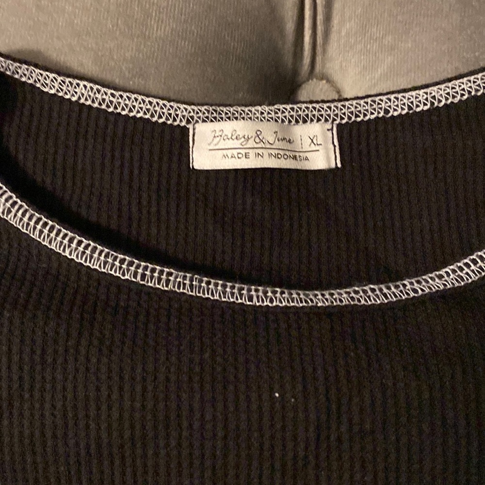 Black and white shirt